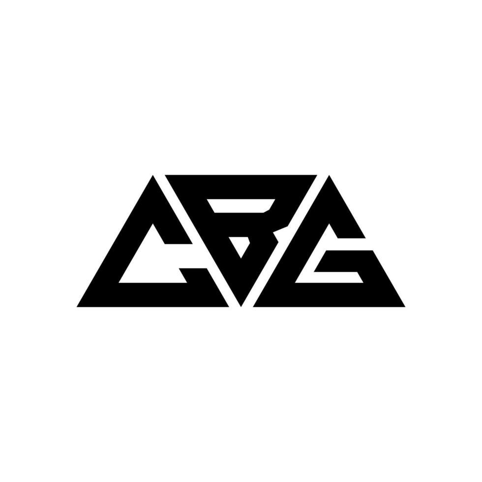 cbg driehoek brief logo ontwerp met driehoekige vorm. cbg driehoek logo ontwerp monogram. cbg driehoek vector logo sjabloon met rode kleur. cbg driehoekig logo eenvoudig, elegant en luxueus logo. cbg