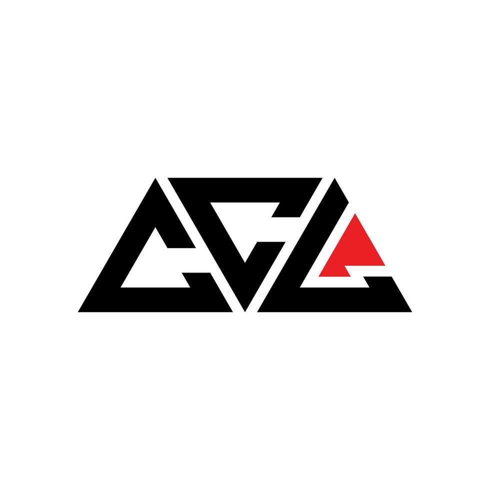 ccl driehoek brief logo ontwerp met driehoekige vorm. ccl driehoek logo ontwerp monogram. ccl driehoek vector logo sjabloon met rode kleur. ccl driehoekig logo eenvoudig, elegant en luxueus logo. ccl