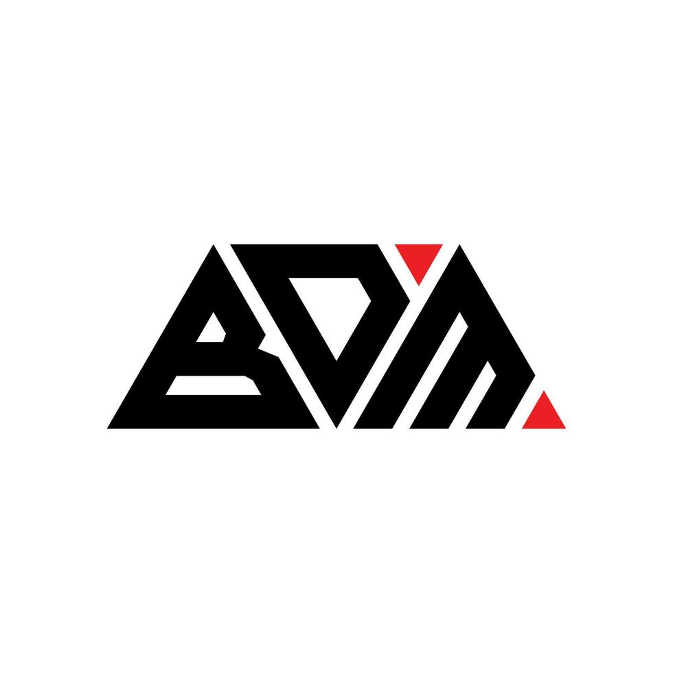 bdm driehoek brief logo ontwerp met driehoekige vorm. bdm driehoek logo ontwerp monogram. bdm driehoek vector logo sjabloon met rode kleur. bdm driehoekig logo eenvoudig, elegant en luxueus logo. bdm