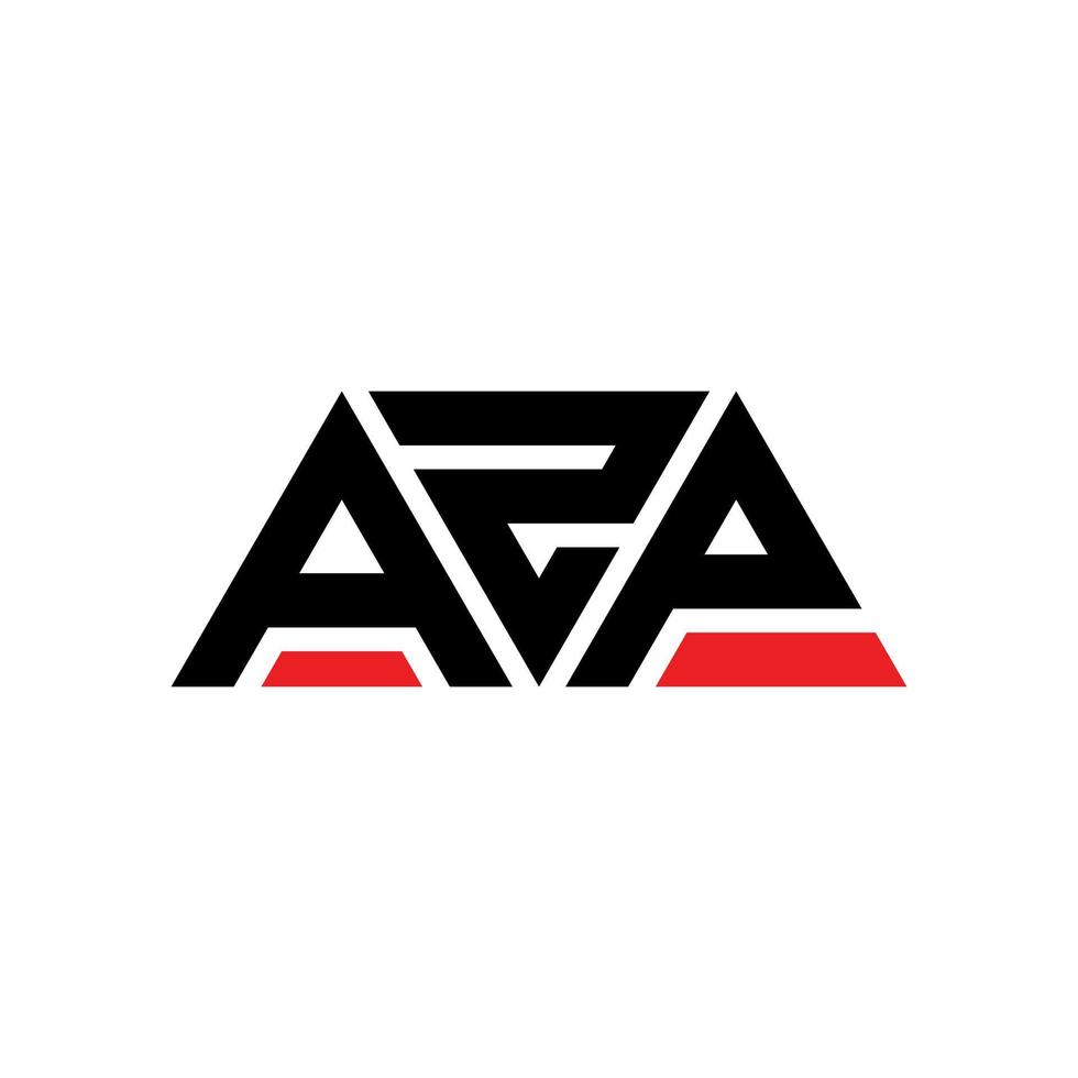 azp driehoek brief logo ontwerp met driehoekige vorm. Azp driehoek logo ontwerp monogram. AZP driehoek vector logo sjabloon met rode kleur. azp driehoekig logo eenvoudig, elegant en luxueus logo. azp