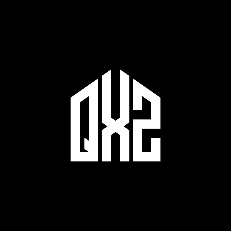 qxz brief logo ontwerp op zwarte achtergrond. qxz creatieve initialen brief logo concept. qxz brief ontwerp. vector