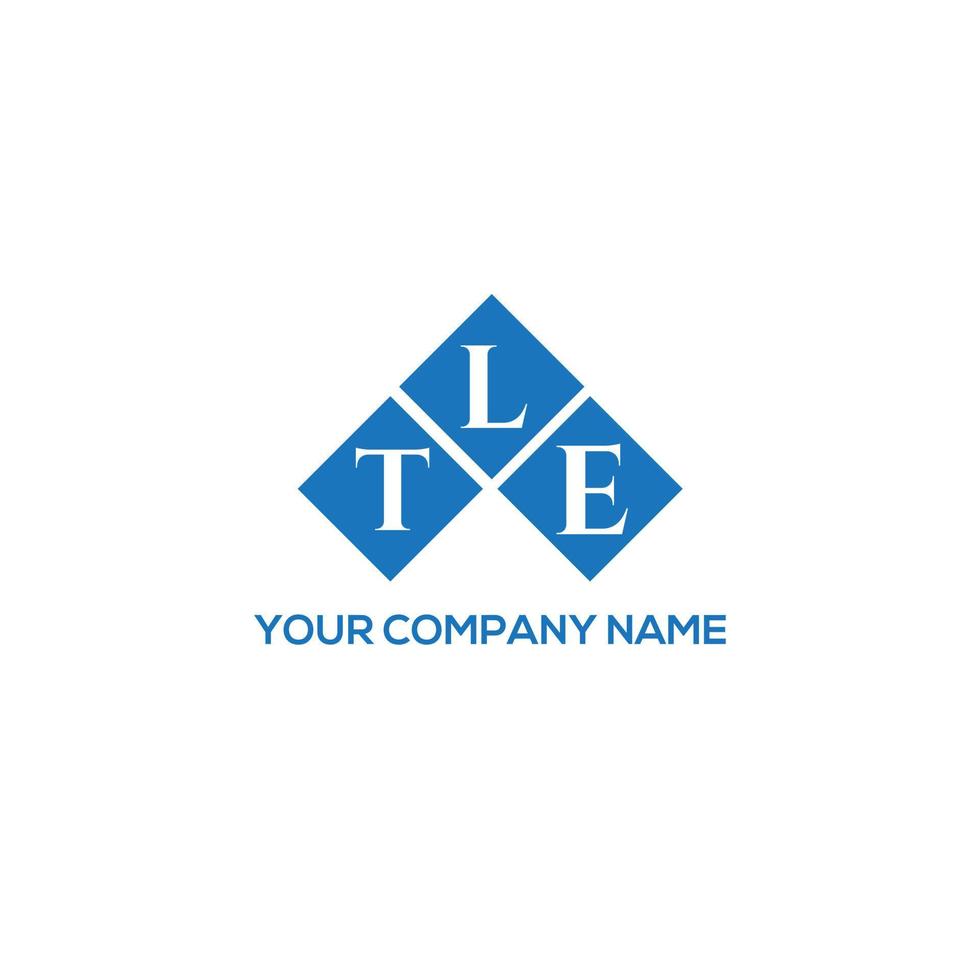 t letter logo ontwerp op witte achtergrond. tle creatieve initialen brief logo concept. ontwerp van de letter. vector