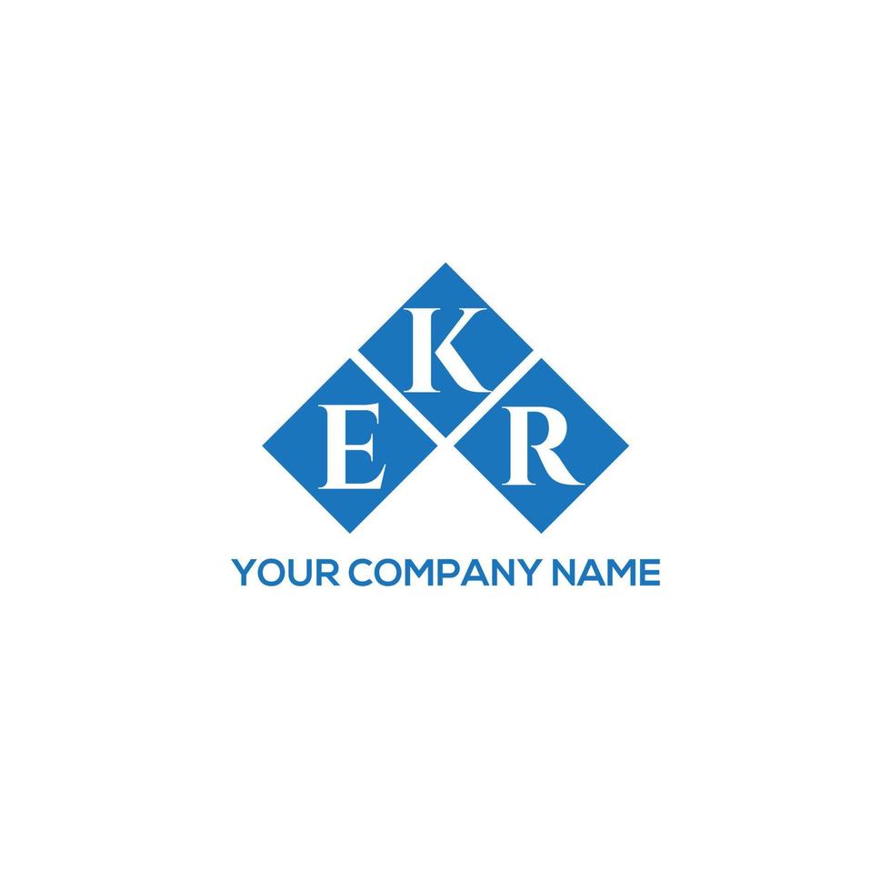 EKR brief logo ontwerp op witte achtergrond. ekr creatieve initialen brief logo concept. ekr brief ontwerp. vector