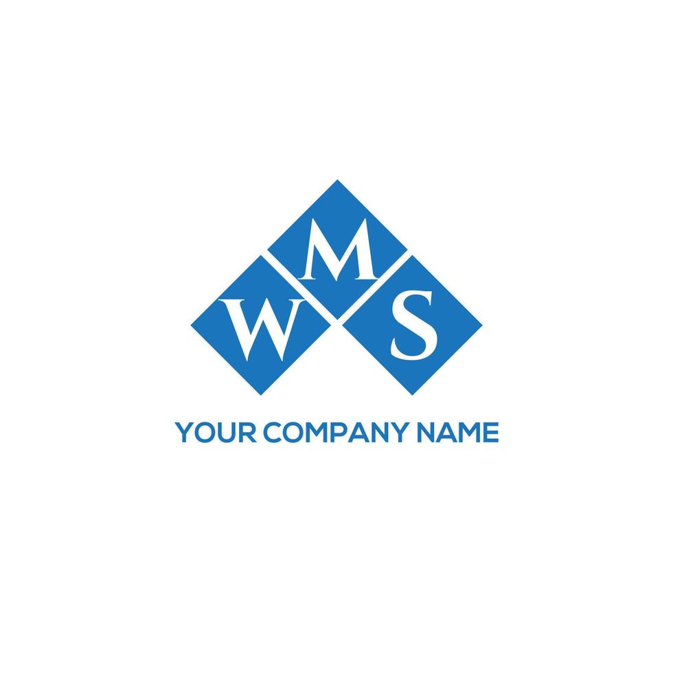 wms creatieve initialen brief logo concept. wms brief design.wms brief logo ontwerp op witte achtergrond. wms creatieve initialen brief logo concept. wms brief ontwerp. vector