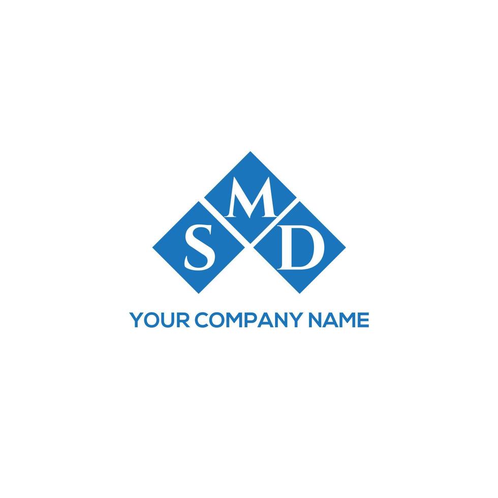smd brief logo ontwerp op witte achtergrond. smd creatieve initialen brief logo concept. smd brief ontwerp. vector