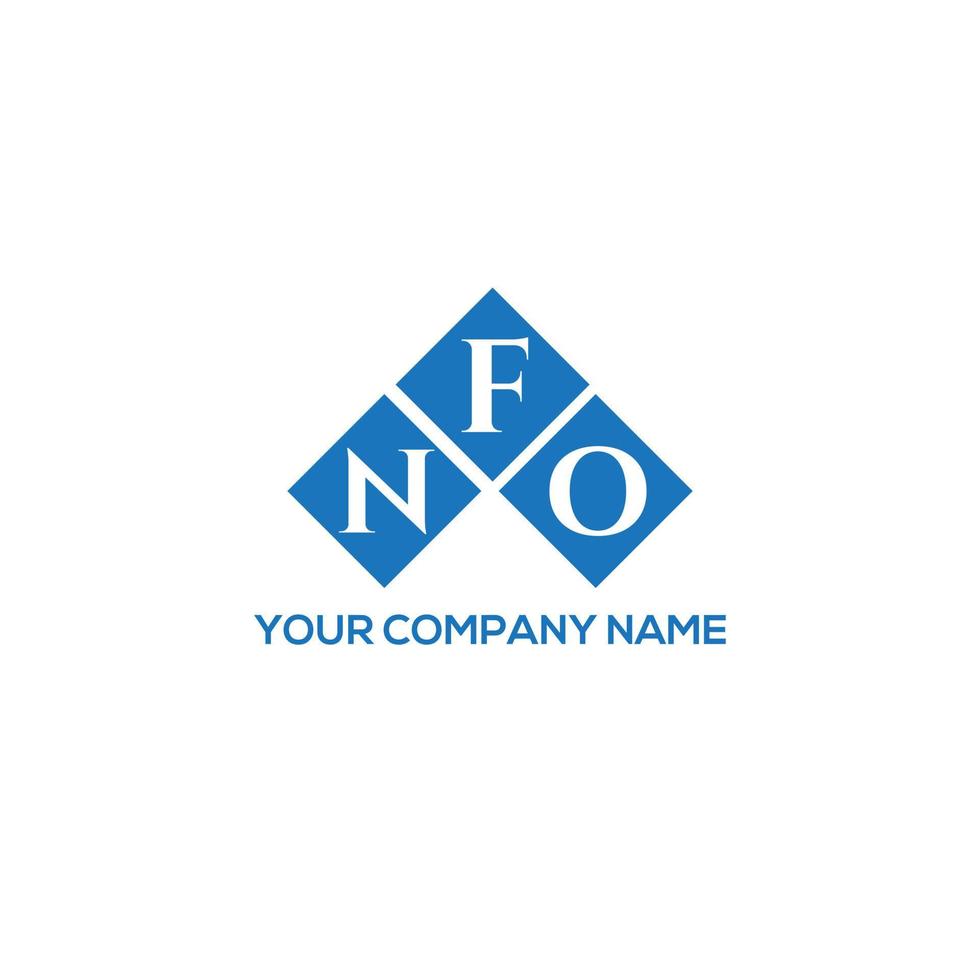 nfo brief logo ontwerp op witte achtergrond. nfo creatieve initialen brief logo concept. nfo brief ontwerp. vector