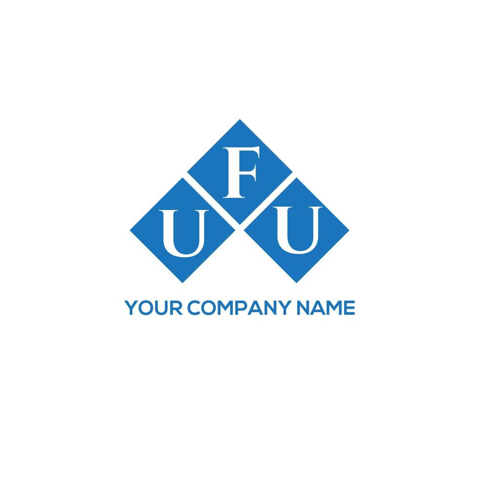 ufu brief logo ontwerp op witte achtergrond. ufu creatieve initialen brief logo concept. ufu-briefontwerp. vector