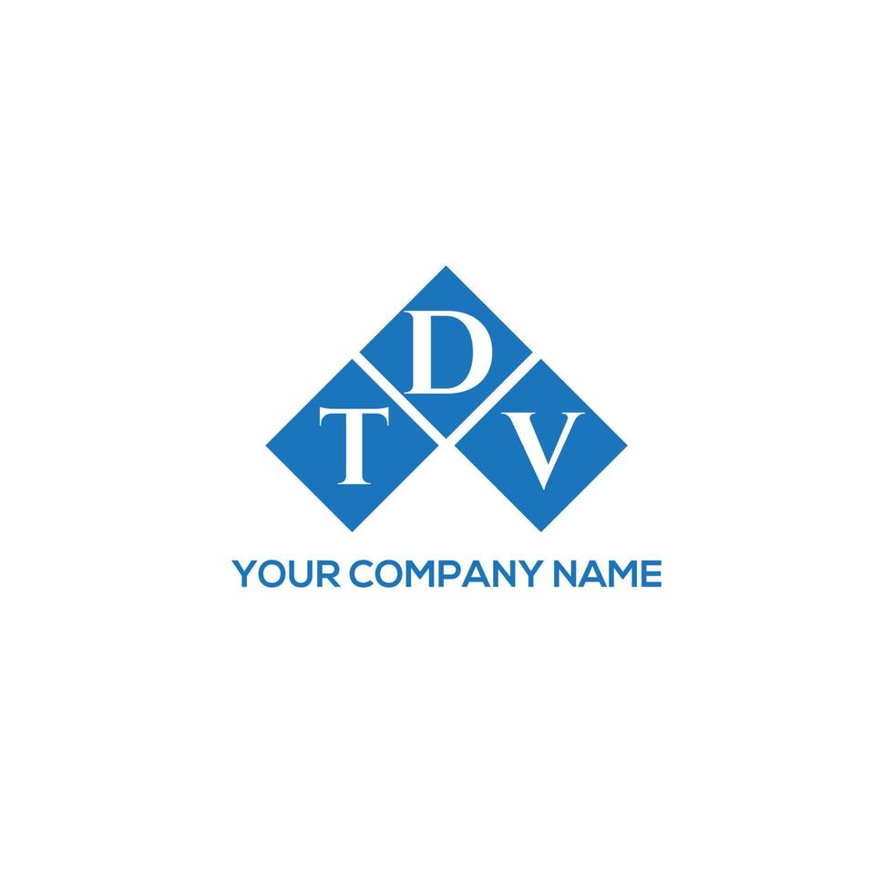 Tdv brief logo ontwerp op witte achtergrond. tdv creatieve initialen brief logo concept. tdv-briefontwerp. vector