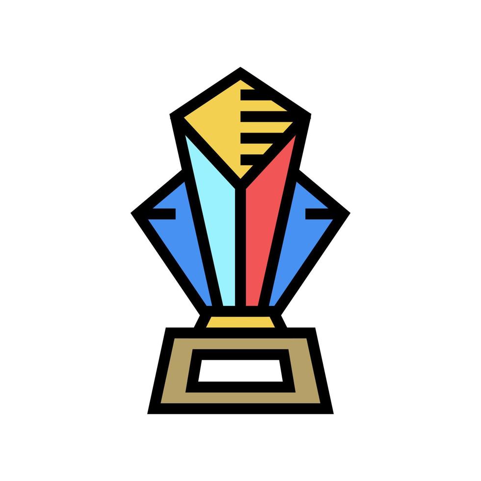 award kampioenschap kleur pictogram vectorillustratie vector