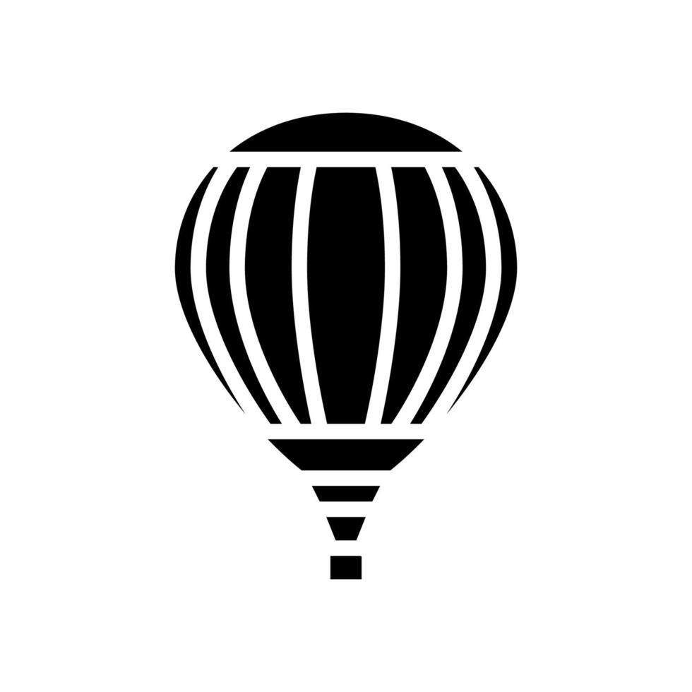 ballon lucht transport glyph pictogram vectorillustratie vector