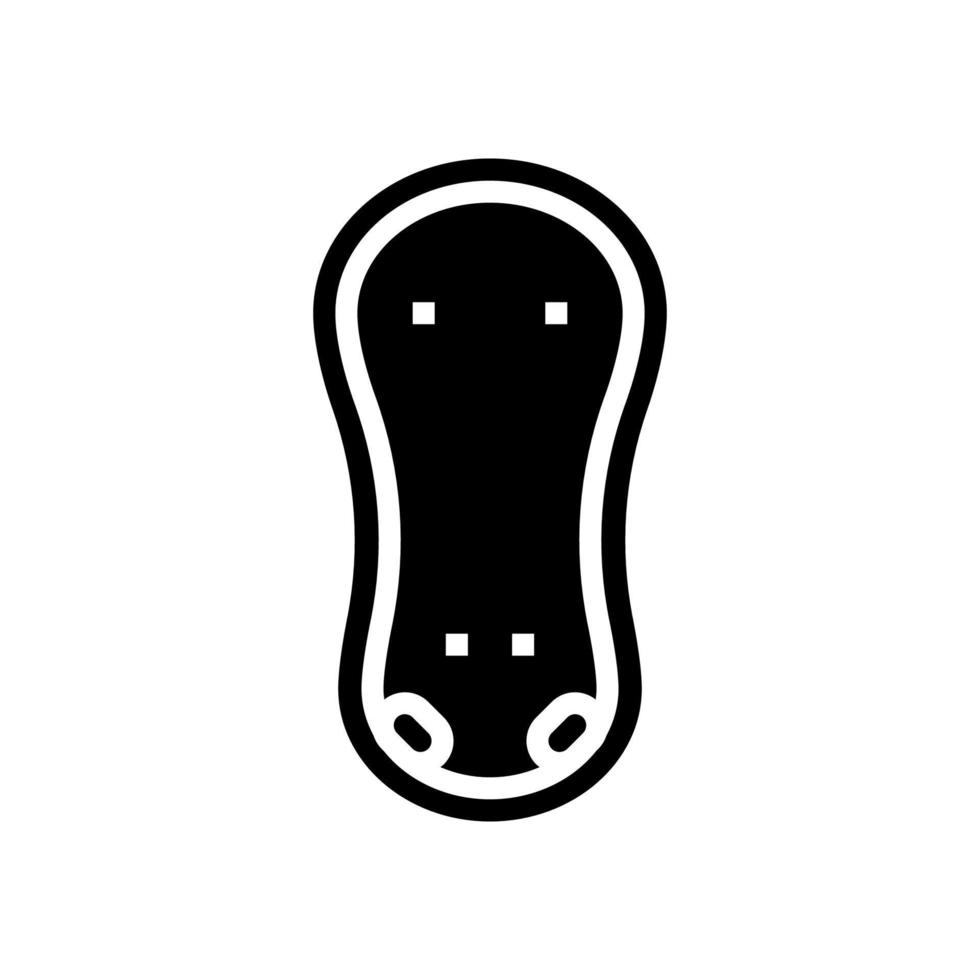 badkuip baby glyph pictogram vectorillustratie vector