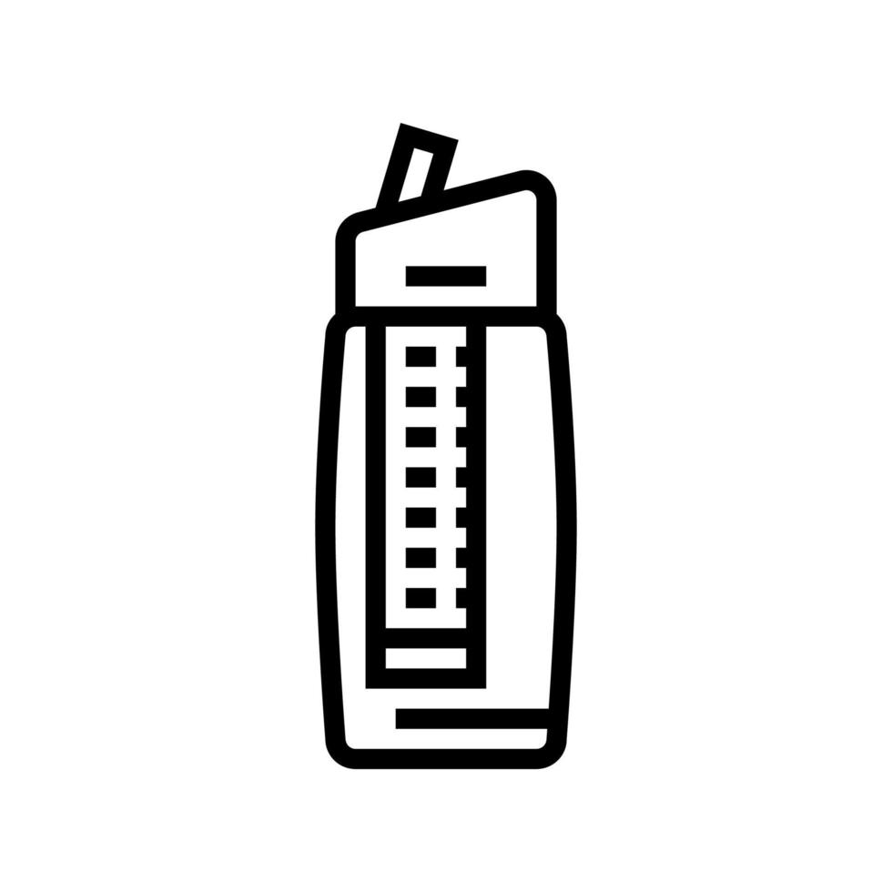 waterfilter draagbare lijn pictogram vectorillustratie vector