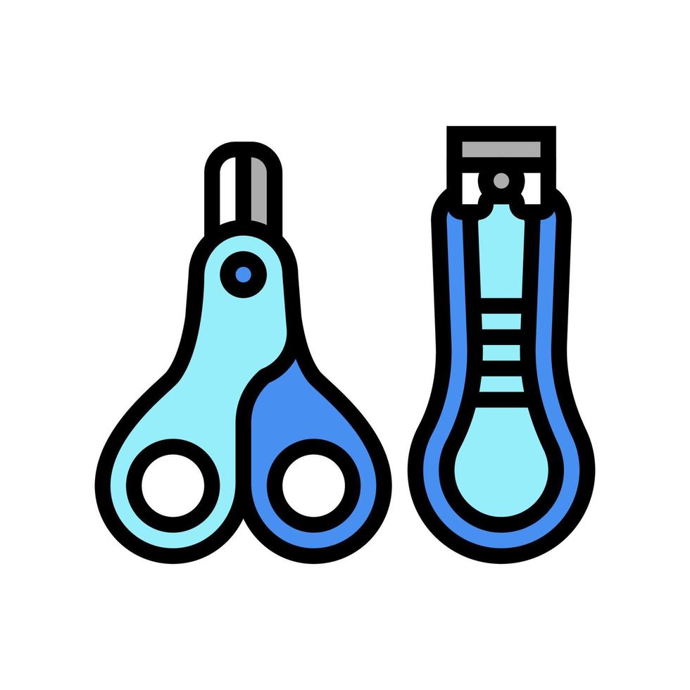 nagelknipper voor pasgeboren baby's kleur pictogram vectorillustratie vector