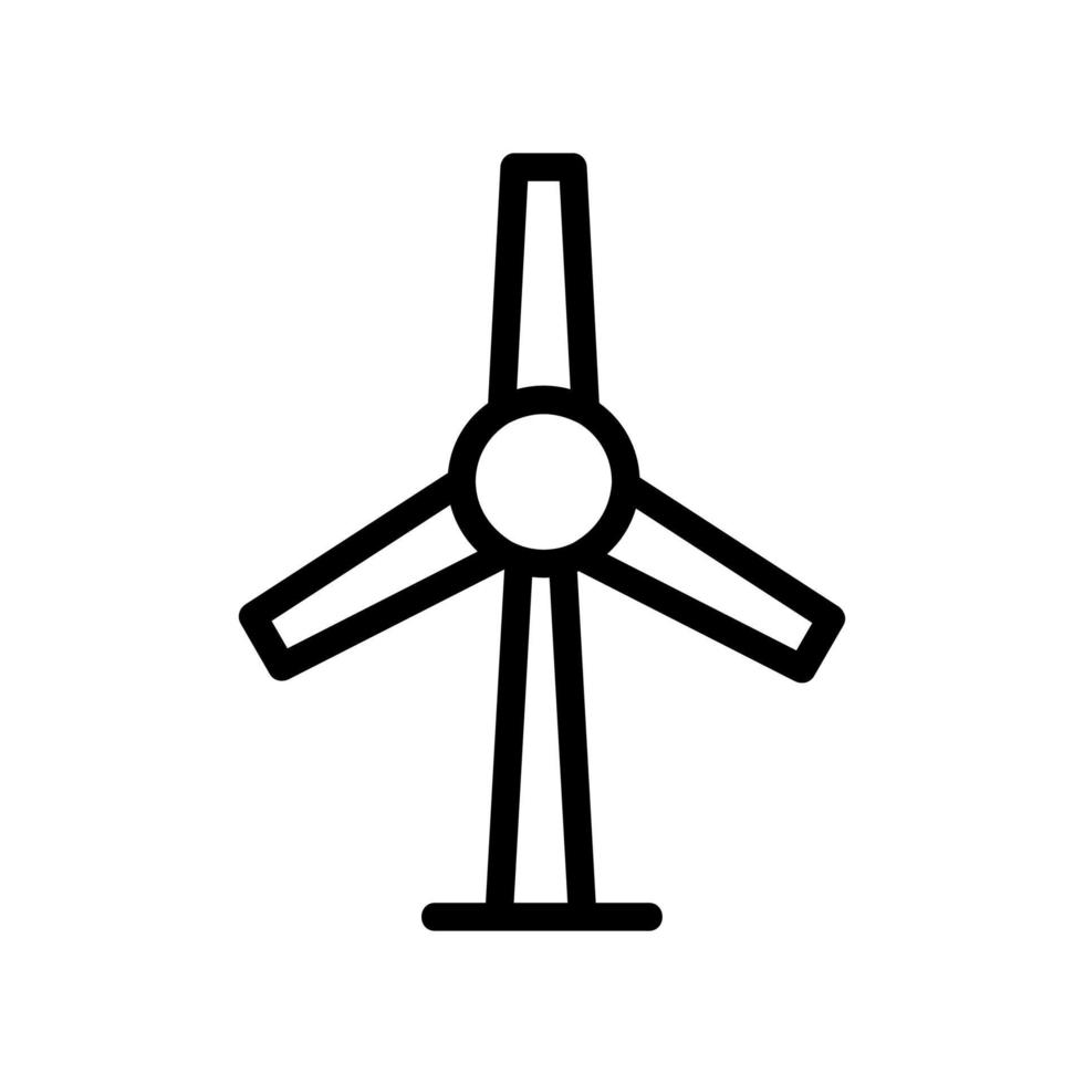 wind generator molen pictogram vector. geïsoleerde contour symbool illustratie vector