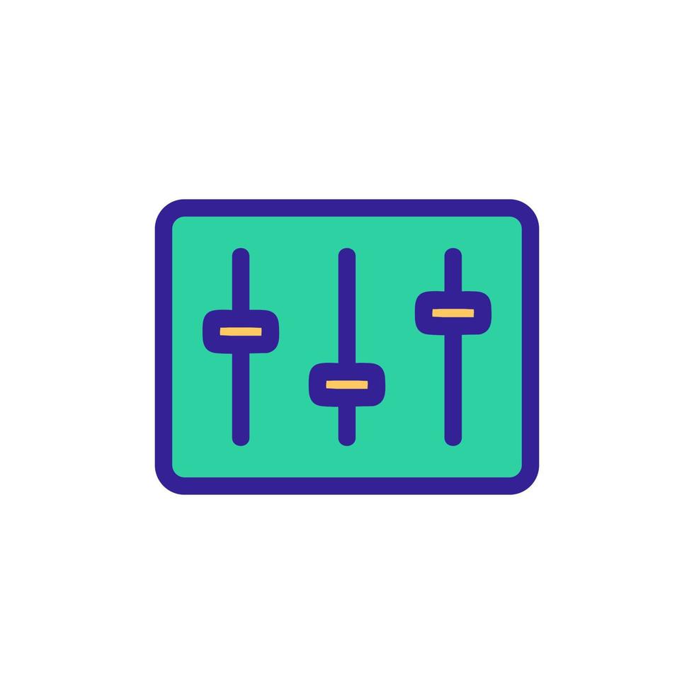 dj mixer pictogram vector. geïsoleerde contour symbool illustratie vector