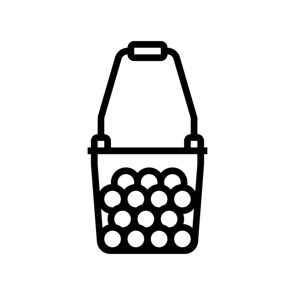 bal hopper tennis lijn pictogram vectorillustratie vector