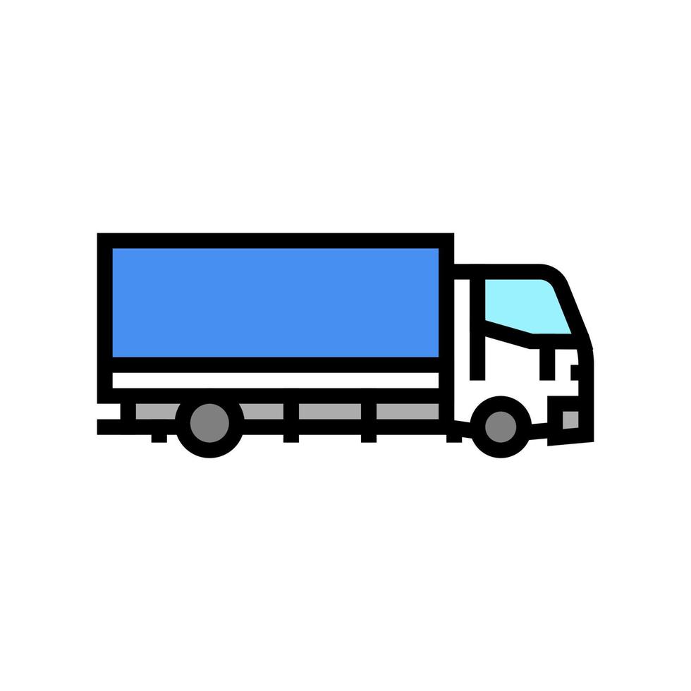 vrachtwagen vervoer kleur pictogram vectorillustratie vector