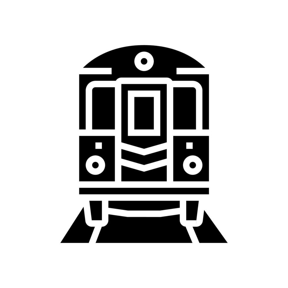 metro new york glyph pictogram vectorillustratie vector