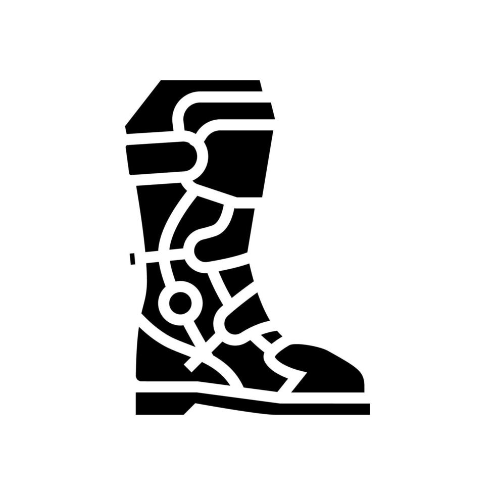 boot motorfiets glyph pictogram vectorillustratie vector