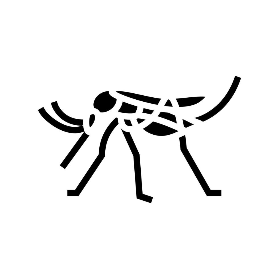 mug insect glyph pictogram vectorillustratie vector