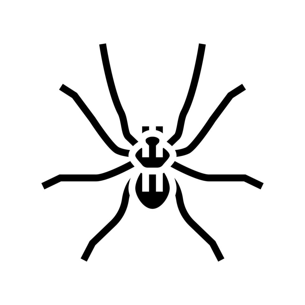 spin insect glyph pictogram vectorillustratie vector