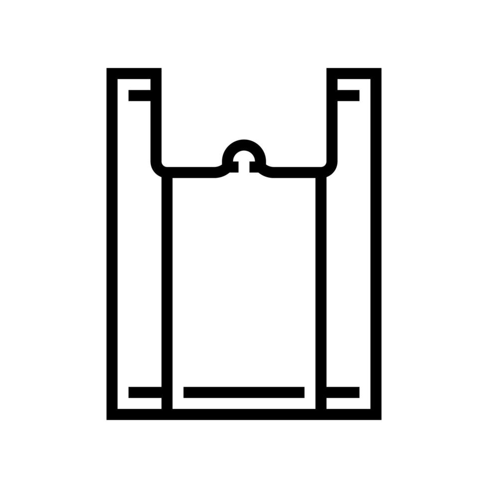 zak plastic lijn pictogram vectorillustratie vector