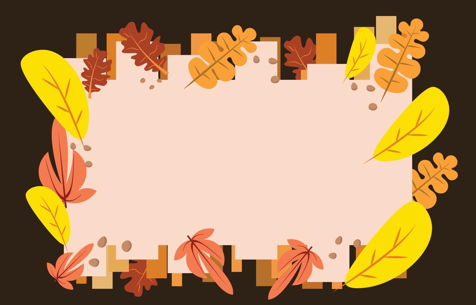 herfst achtergrond met bladeren goudgeel. herfstconcept, voor behang, ansichtkaarten, wenskaarten, webpagina's, banners, online verkoop. vector illustratie