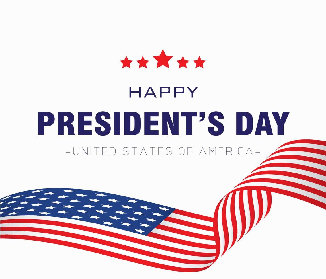 happy president's day of usa achtergrond. vectorillustratie. vector