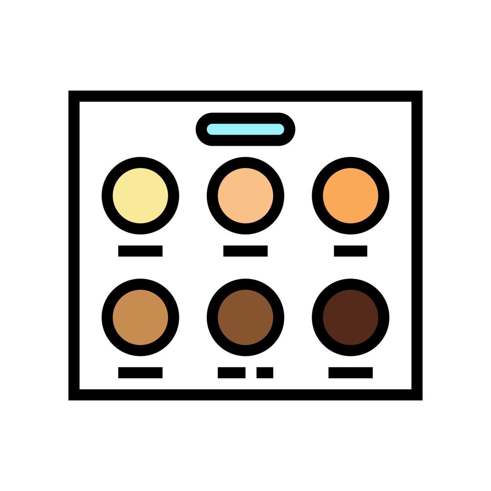 huid palet kleur pictogram vectorillustratie vector