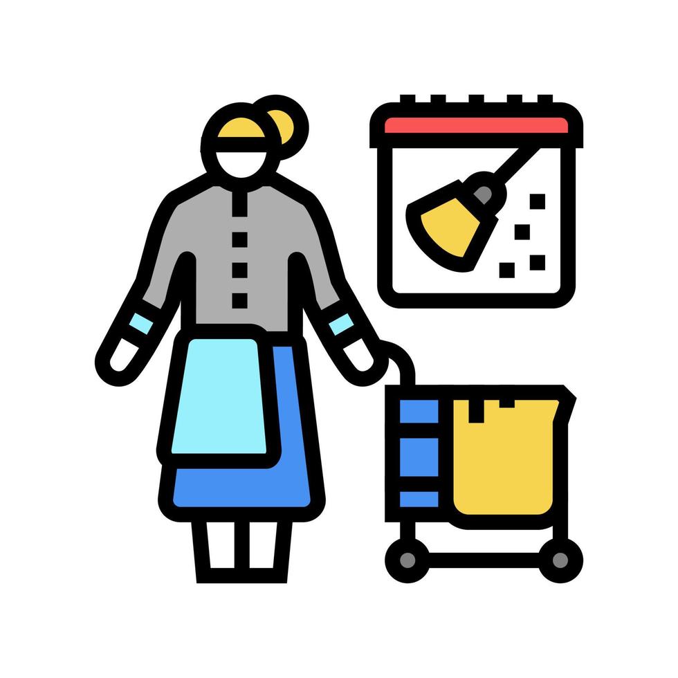 regelmatige reiniging kleur pictogram vectorillustratie vector