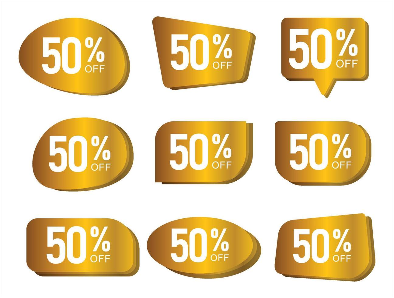 verzameling gouden badges en labels retro super sale-stijl vector