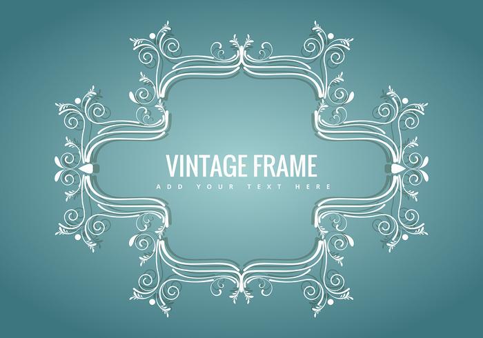 Vintage frame vector