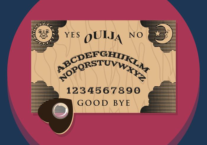 Ouija Illustratie Vectorial vector