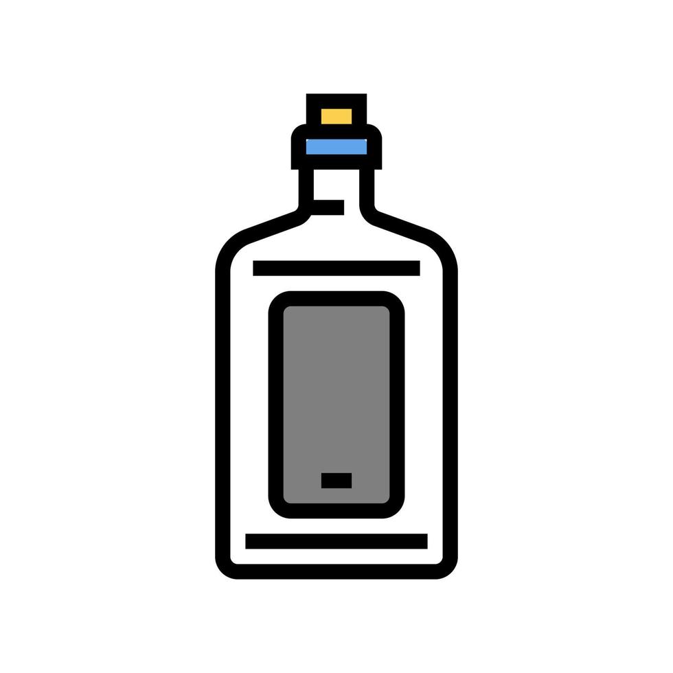 drink fles kleur pictogram vectorillustratie vector