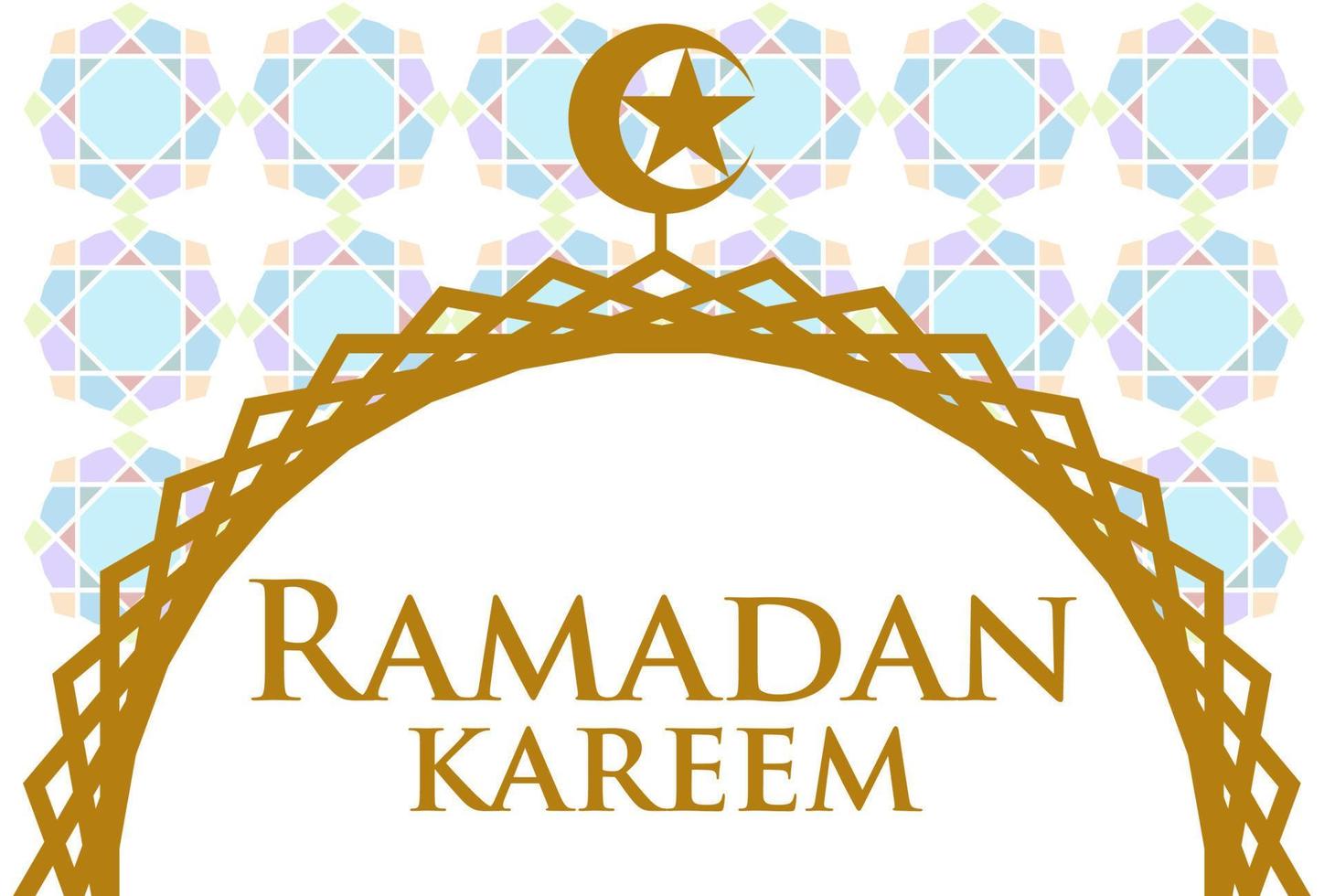 ramadan kareem islamitische achtergrond heilige maand voor moslim vector