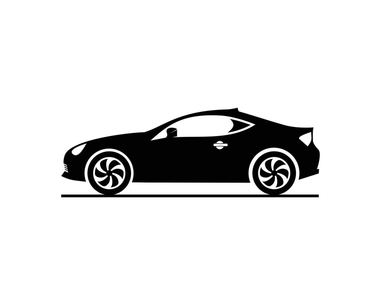 auto silhouet sjabloon vector