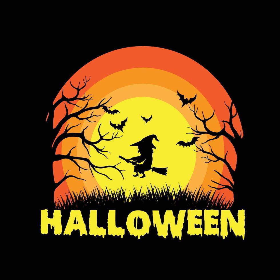 halloween t-shirt ontwerp voor halloween t-shirt vector