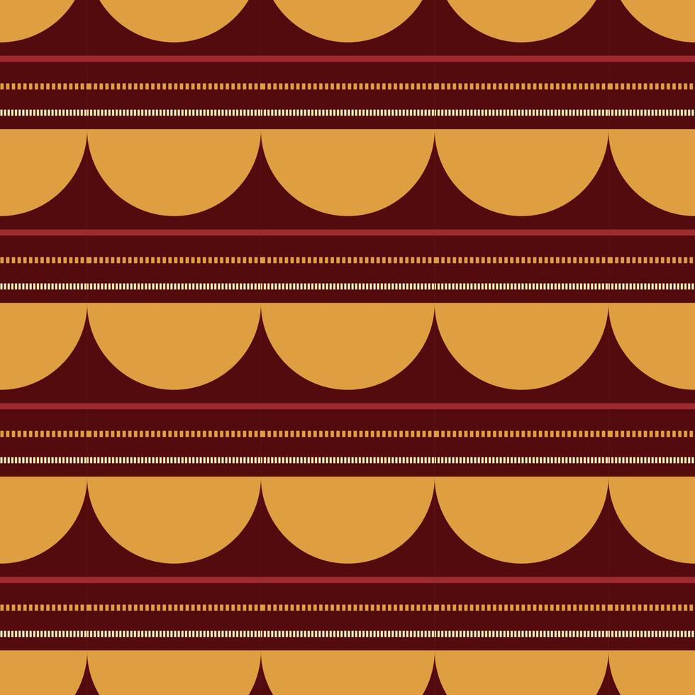 etnische naadloze patroon met tribal ornament. eindeloze folk achtergrond met eenvoudige vormen, randen. stof textuur ontwerp. kleur textiel print vector