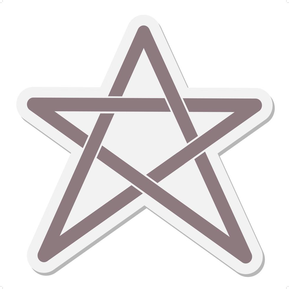 pentagram ster sticker vector