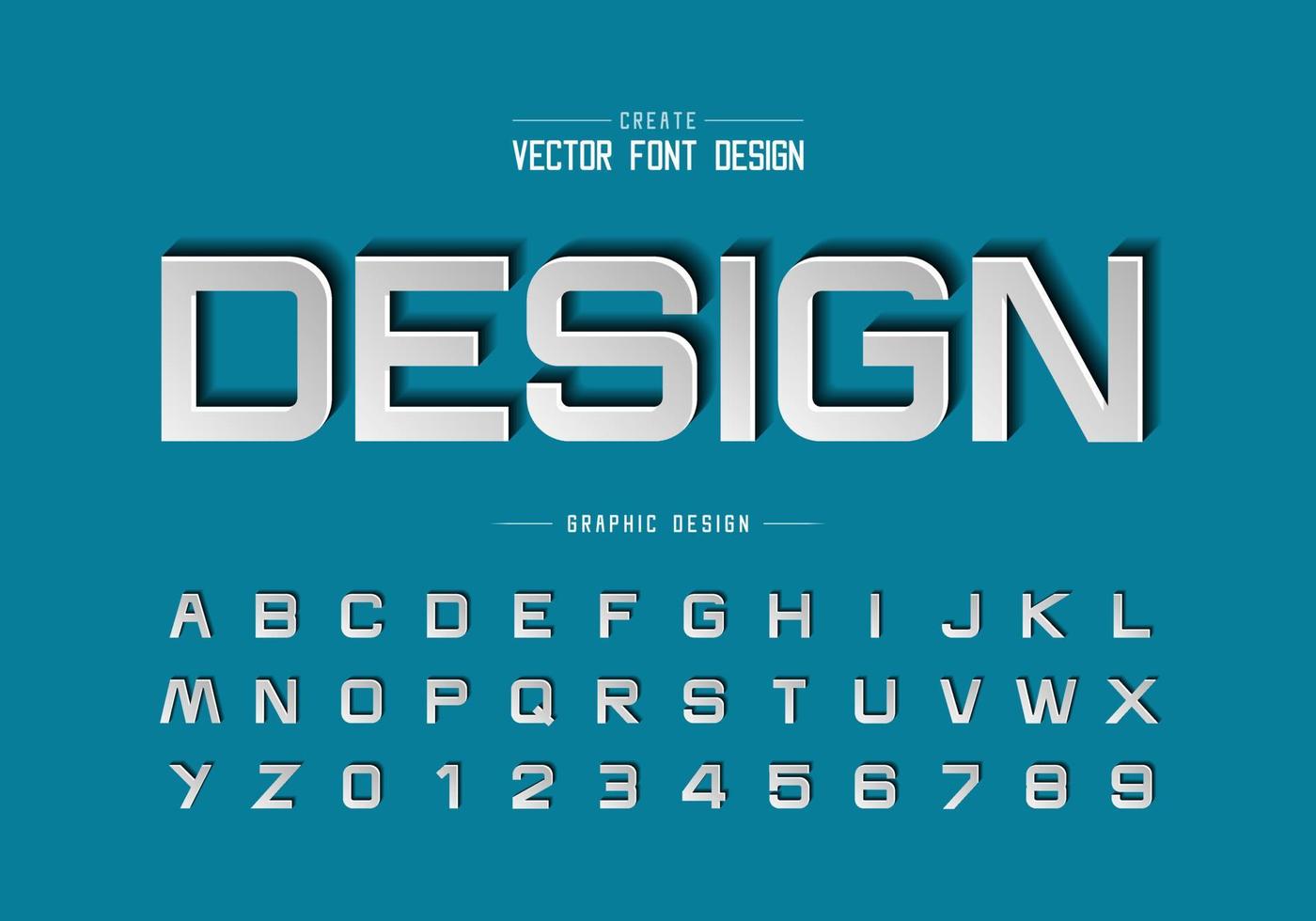 lettertype papier knippen en alfabet vector, script ontwerp lettertype letter en cijfer, grafische tekst op achtergrond vector