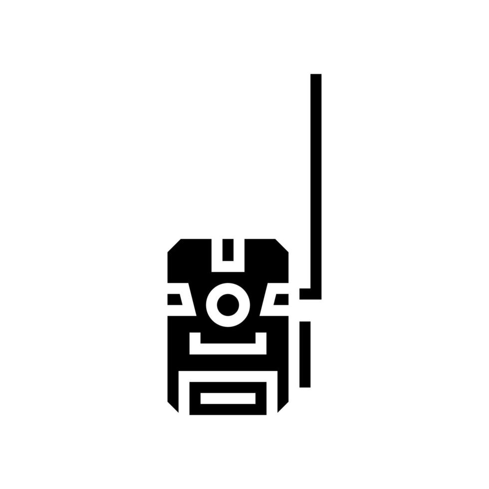 jacht camera glyph pictogram vectorillustratie vector