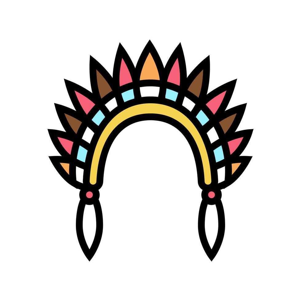 voorn boho kleur pictogram vectorillustratie vector