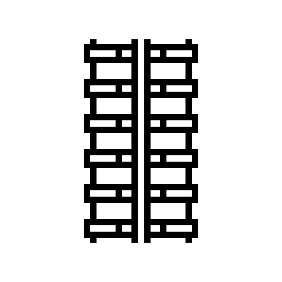 misvormde wapening lijn pictogram vectorillustratie vector