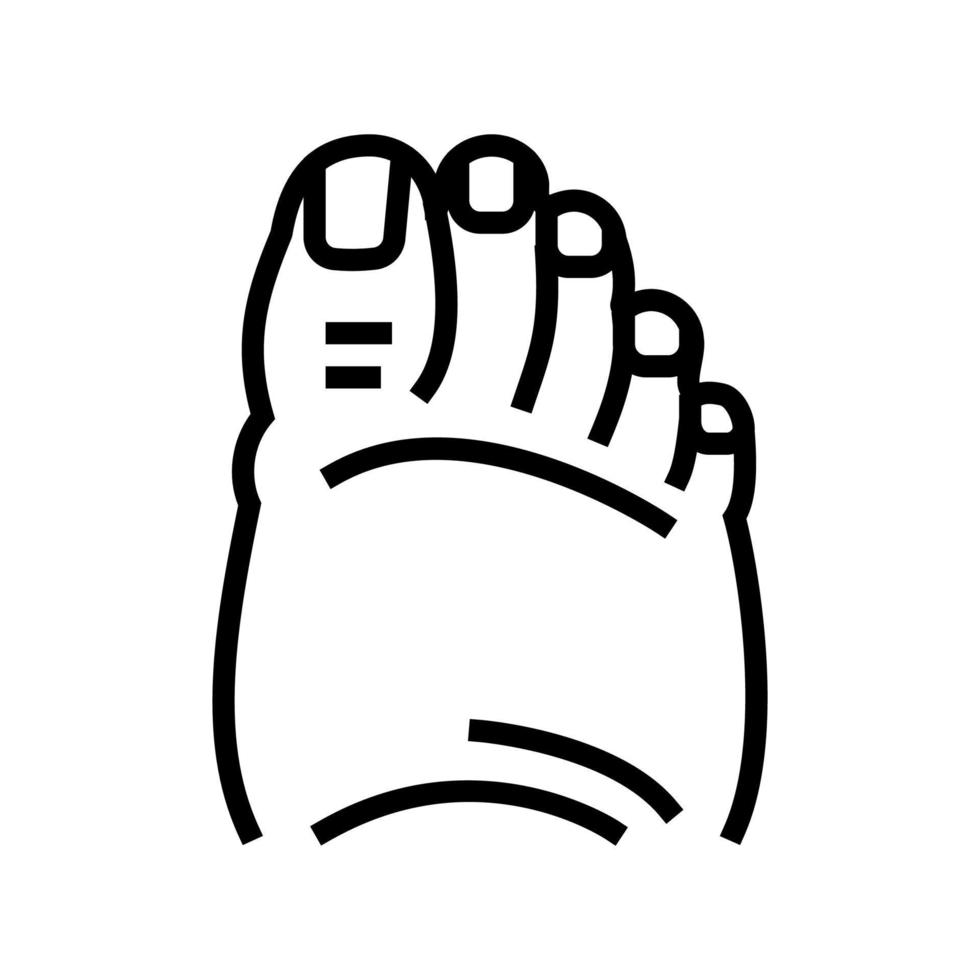 vet voet oedeem lijn pictogram vectorillustratie vector