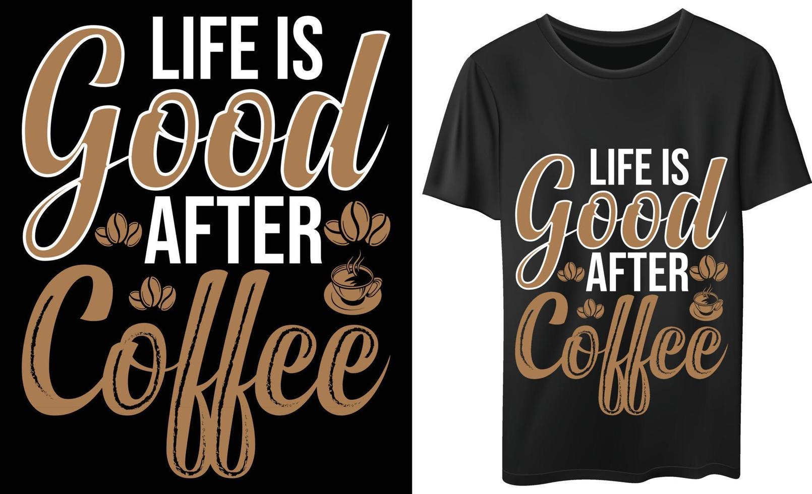 het leven is goed vector typografie t-shirtontwerp