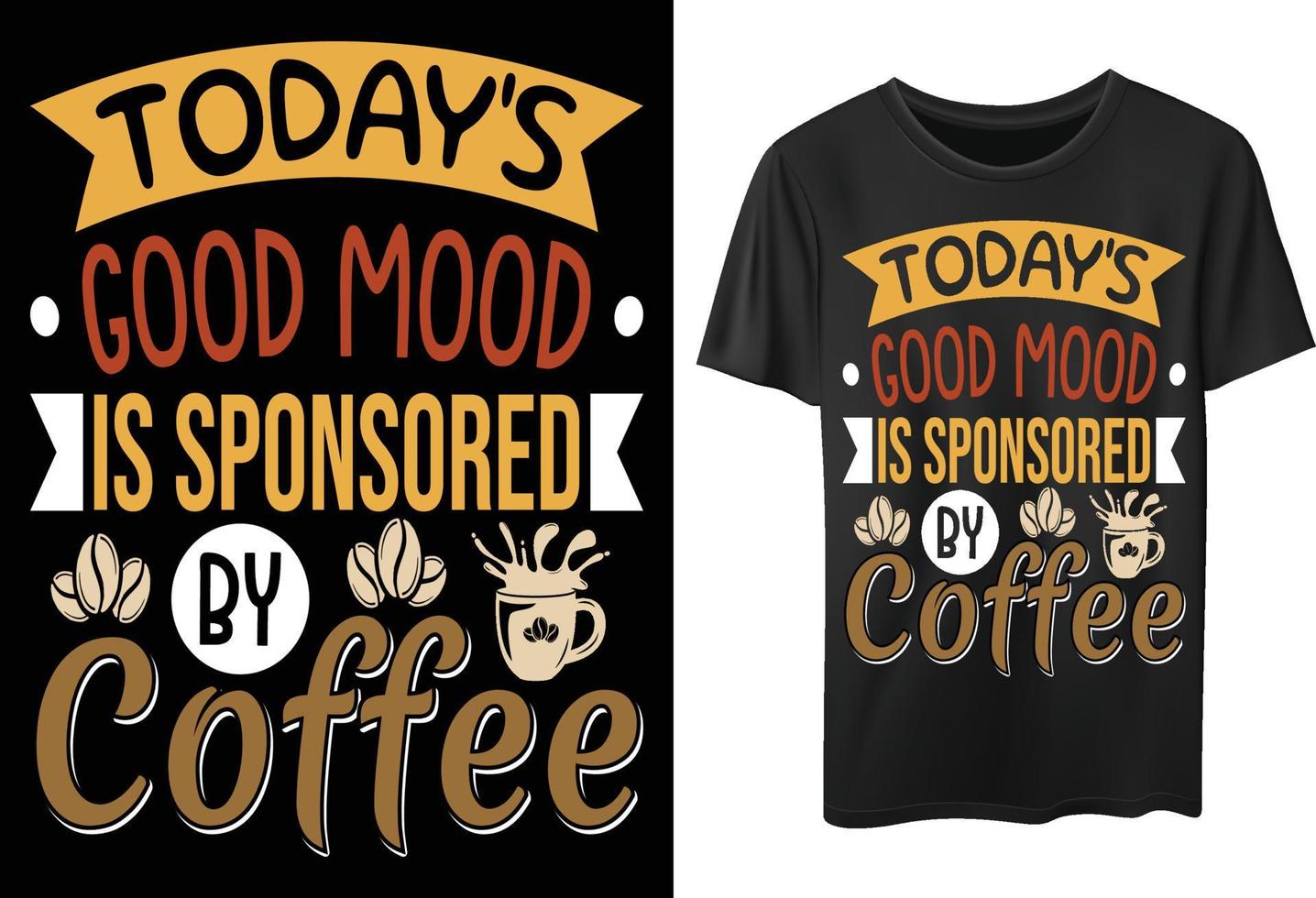 premium koffie typografie t-shirtontwerp voor koffieliefhebbers vector