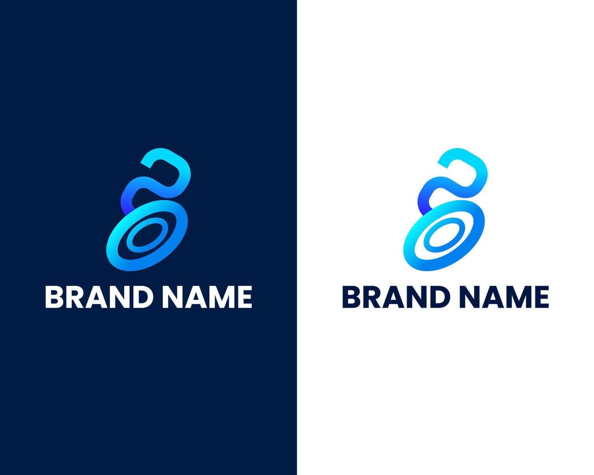letter s en o moderne logo ontwerpsjabloon vector