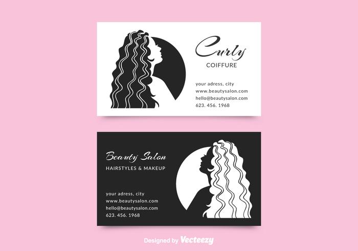 Gratis Coiffure Visitekaartje Vector