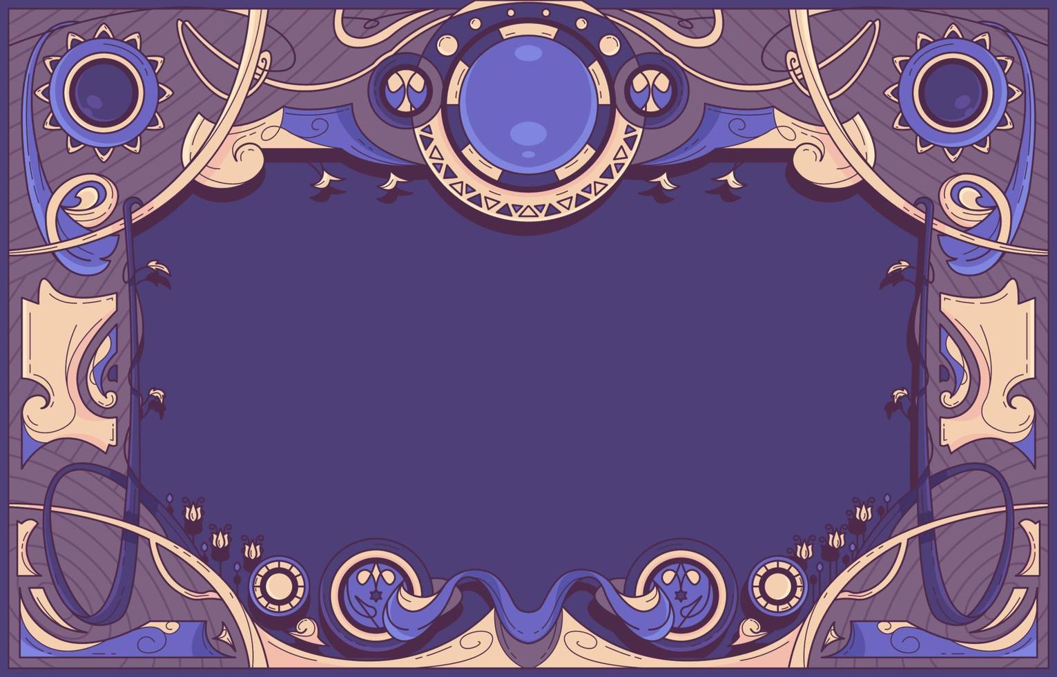 art nouveau achtergrond vector