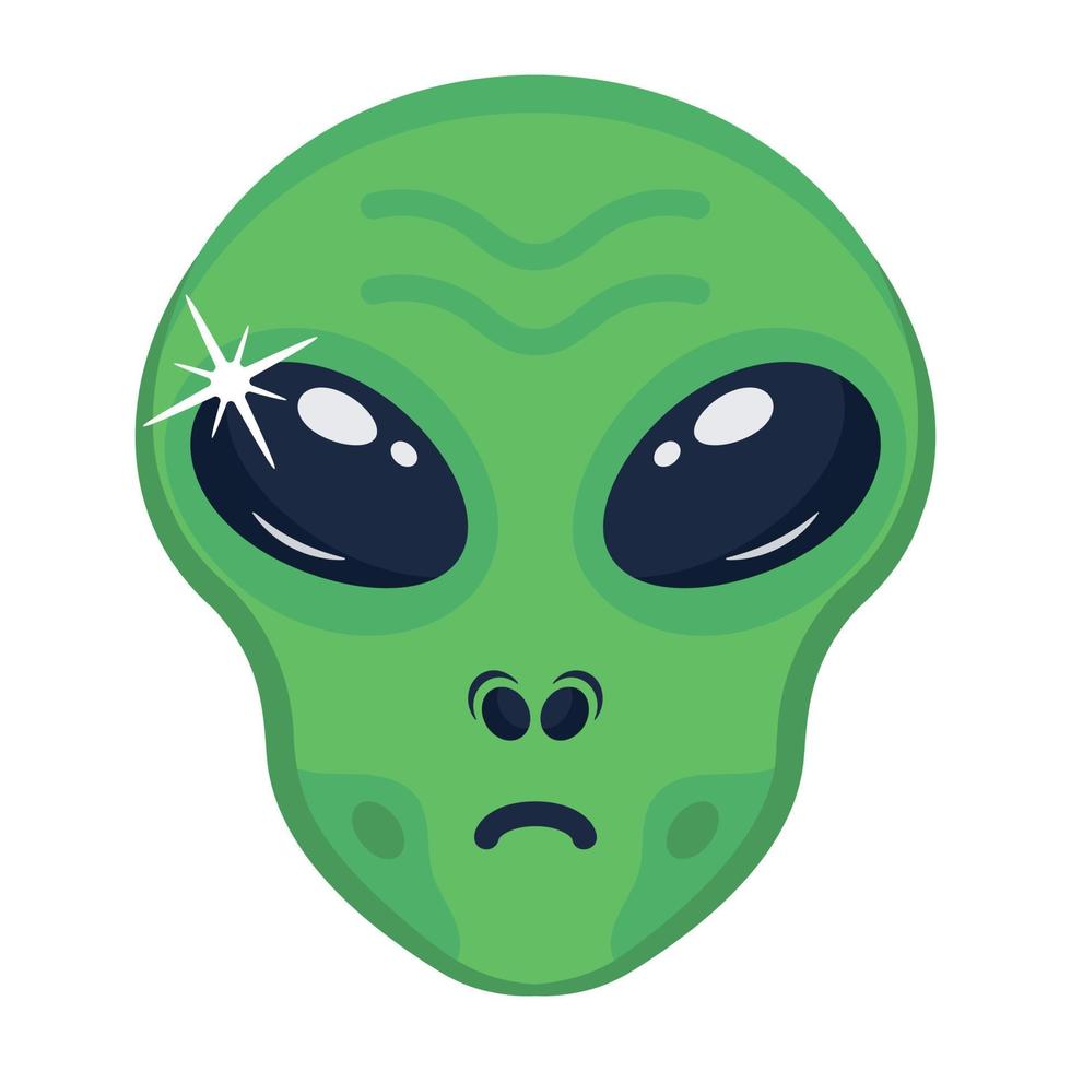 moderne platte pictogram vector van alien